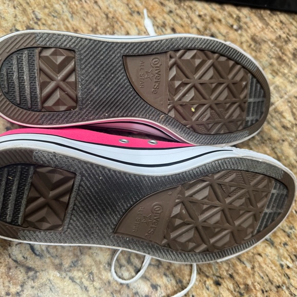Converse Neon Pink Canvas Shoes - Picture 3 of 3